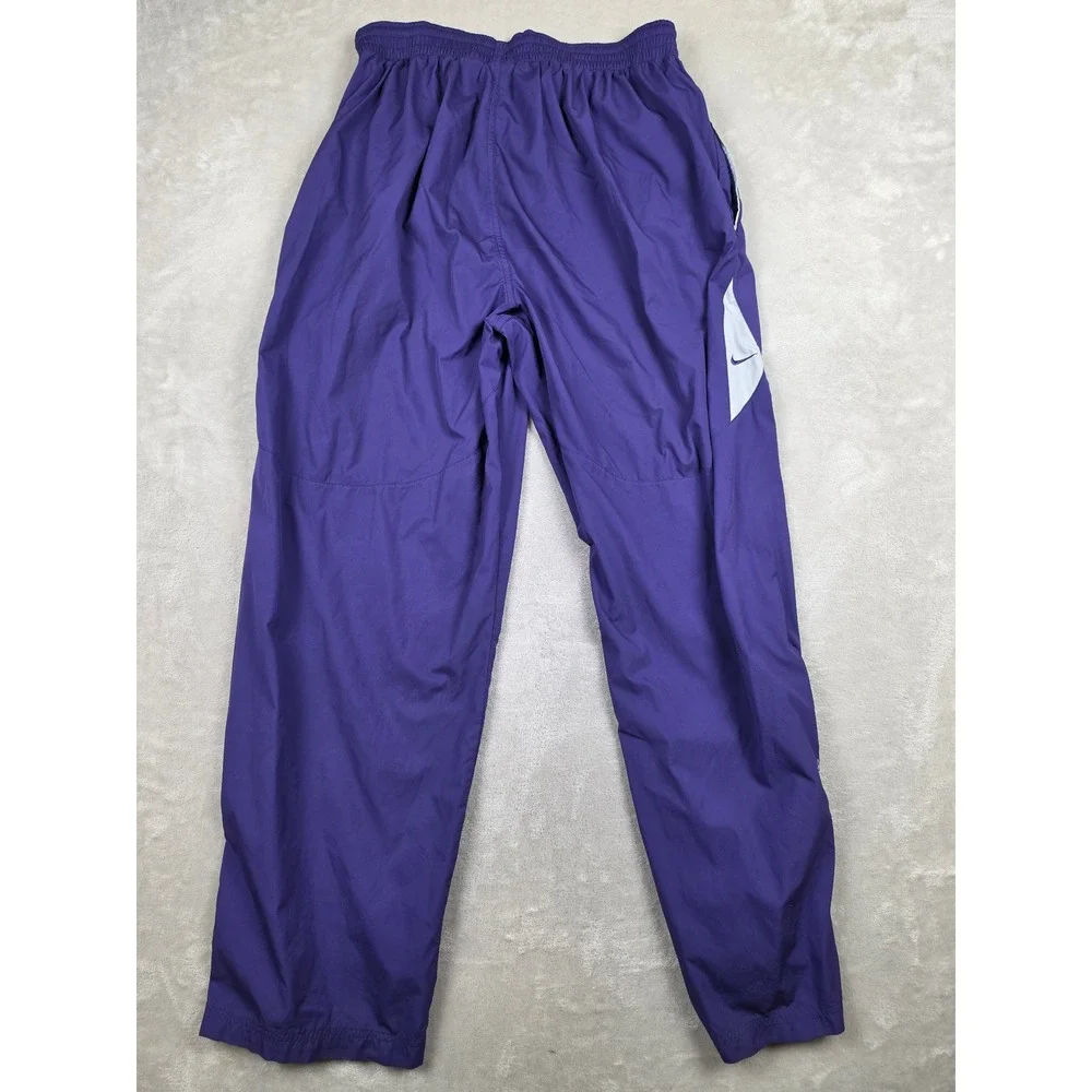 Vintage Nike Track Pants Men XL Kansas State Wildcats Clima-FIT Ankle Zip Y2K